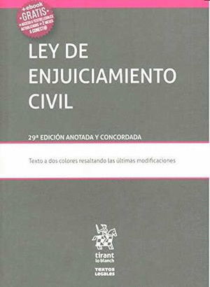 LEY DE ENJUICIAMIENTO CIVIL 29ª EDICION 2016
