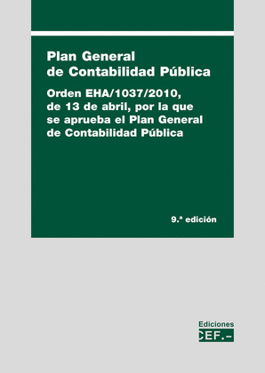 PLAN GENERAL DE CONTABILIDAD PÚBLICA  (9ª EDICION 2022)