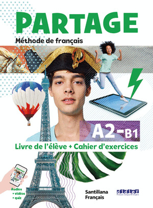 PARTAGE A2;B1 LIVRE+CAHIER