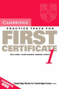 CAMBRIDGE PRACTICE TEST FOR FIRST CERTIFICATE 1 SELF-CASSETE
