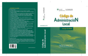 CÓDIGO DE ADMINISTRACIÓN LOCAL, EDICIÓN NOVIEMBRE