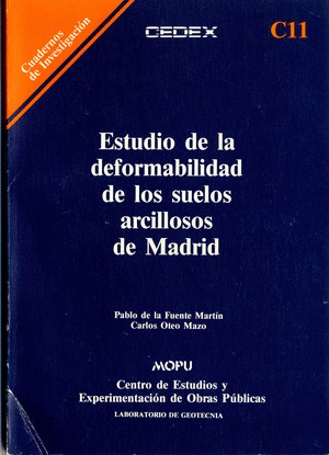 C11. ESTUDIO DE LA DEFORMIDAD DE LOS SUELOS ARCILLOSOS DE MA