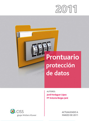PRONTUARIO PROTECCIÓN DE DATOS 2011