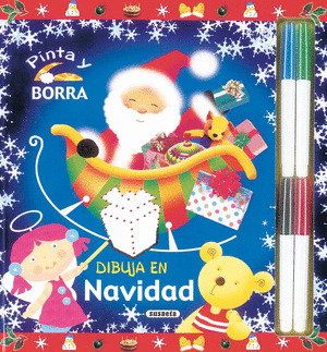 DIBUJA EN NAVIDAD.(PINTA Y BORRA).(REF.525)