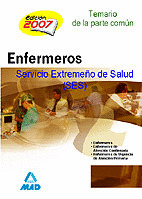 ENFERMEROS DEL SERVICIO EXTREMEÑO DE LA SALUD (SES). TEMARIO PARTE COMÚN (PARA E
