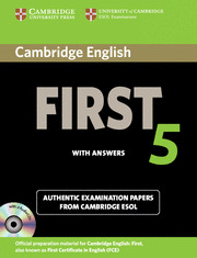 CAMBRIDGE FIRST CERTIFICATE  5 (SELF STUDY PACK) (+CD + KEY)