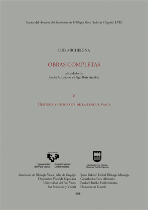 HISTORIA Y GEOGRAFÍA DE LA LENGUA VASCA