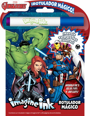 MARVEL LOS VENGADORES. ROTULADOR MÁGICO. LIBRO PARA COLOREAR