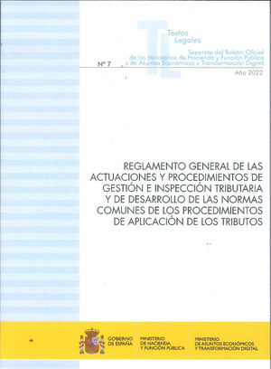 REGLAMENTO GENERAL DE LAS ACTUACIONES Y PROCEDIMIENTOS DE GESTIÓN E INSPECCIÓN T