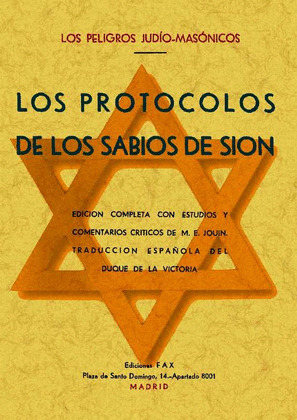 PROTOCOLOS DE LOS SABIOS DE SION, LOS (FACSÍMIL)