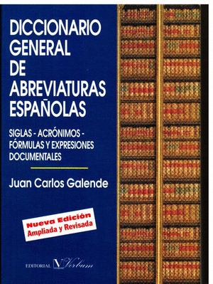 DICCIONARIO GENERAL ABREVIATURAS ESPAÑOLAS