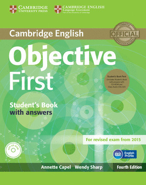 OBJECTIVE FIRST.STUDENT'S BOOK PACK (STUDENT'S BOOK WITH ANSWERS WITH CD-ROM AND