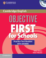 (12).FOR SCHOOLS:OBJECTIVE FIRST CERTIFICATE.(TEST