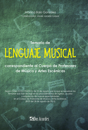 TEMARIO DE LENGUAJE MUSICAL