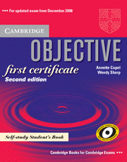 (08).OBJECTIVE FIRST CERTIFICATE. SELF-STUDY