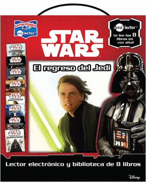 STAR WARS LECTOR ELECTRÓNICO Y BIBLIOTECA DE 8 LIBROS
