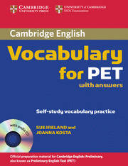 VOCABULARY FOR PET WITH ANSWERS. SELF-STUDY VOCABULARY PRACTICE