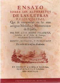 ENSAYO SOBRE LOS ALPHABETOS DE LAS LETRAS DESCONOCIDAS