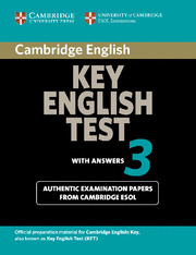 KEY ENGLISH TEST 3