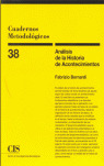CUADERNOS METODOL.38 ANALISIS HISTORIA