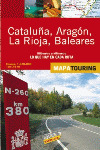 MAPA DE CARRETERAS 1:340.000 - CATALUÑA, ARAGÓN, LA RIOJA Y BALEARES (DESPLEGABLE, IRROMPIBLE, IMPER