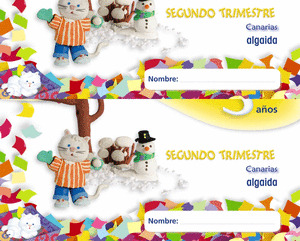 PAPELILLOS, EDUCACIÓN INFANTIL, 3 AÑOS (CANARIAS). 2 TRIMESTRE