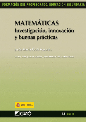 MATEMÁTICAS. INVESTIGACIÓN, INNOVACIÓN Y BUENAS PRÁCTICAS