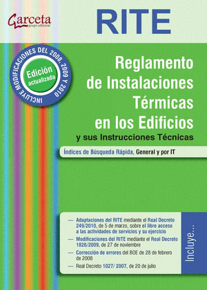 REGLAMENTO DE INSTALACIONES TERMICAS DE EDIFICIOS RITE