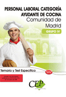 TEMARIO Y TEST ESPECÍFICO PERSONAL LABORAL DE LA COMUNIDAD DE MADRID. CATEGORÍA
