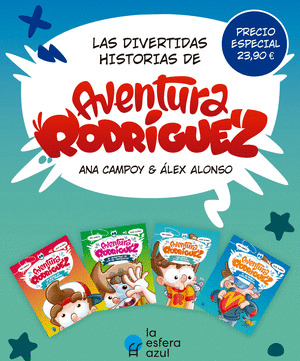 PACK LAS DIVERTIDAS HISTORIAS DE AVENTURA RODRÍGUEZ (PACK 4 LIBROS)