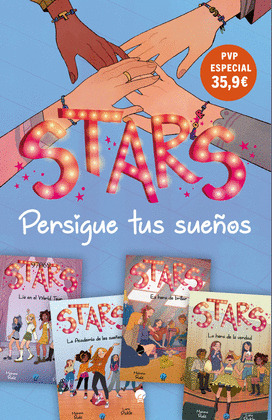 PACK STARS. PERSIGUE TUS SUEÑOS (CONTIENE 4 LIBROS)