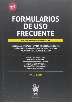 FORMULARIOS DE USO FRECUENTE 2ª EDICION 2016