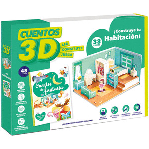 CUENTOS 3D - CONSTRUYE TU HABITACIÓN (LIBRO DE CUENTOS Y MAQUETA 3D)
