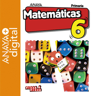 MATEMATICAS 6. PRIMARIA. ANAYA + DIGITAL.