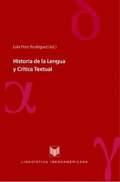 HISTORIA DE LA LENGUA Y CRÍTICA TEXTUAL