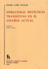 ESTRUCTURAS SINTACTICAS TRANSITIVAS EN ESPAÑOL ACTU