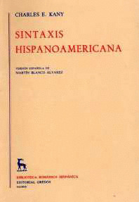 BRHE136. SINTAXIS HISPANOAMERICANA