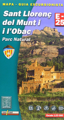 SANT LLORENÇ DEL MUNT I SERRA DE L'OBAC, MAPA I GUIA EXCURSIONISTA