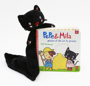 BOLSA PEPE & MILA PASAN EL DÍA EN LA GRANJA. PACK CON PELUCHE DOUDOU