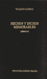 HECHOS Y DICHOS MEMORABLES. LIBRO I - VI