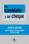 LEY CAMBIARIA Y DEL CHEQUE