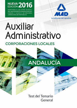 AUXILIARES ADMINISTRATIVOS DE CORPORACIONES LOCALES DE ANDALUCIA. TEST