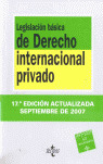 LEGISLACION BASICA DE DERECHO INTERNACIONAL PRIVAD