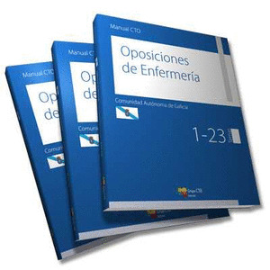 MANUAL CTO DE OPOSICIONES DE ENFERMERÍA COMUNIDAD AUTÓNOMA DE GALICIA (OBRA COMPLETA, 3 TOMOS)