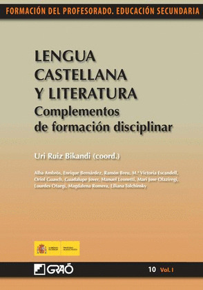 LENGUA CASTELLANA Y LITERATURA. COMPLEMENTOS DE FORMACIÓN DISCIPLINAR