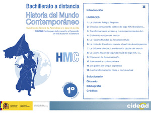 HISTORIA DEL MUNDO CONTEMPORÁNEO, 1 BACHILLERATO