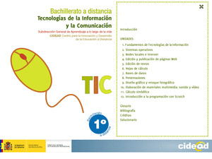 TECNOLOGÍAS DE LA INFORMACIÓN Y LA COMUNICACIÓN, 1 BACHILLERATO