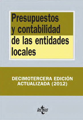 PRESUPUESTOS Y CONTABILIDAD DE LAS ENTIDADES LOCALES