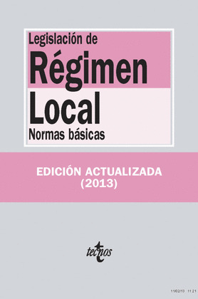 LEGISLACIÓN DE RÉGIMEN LOCAL