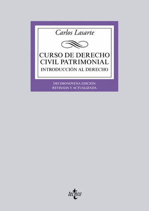 CURSO DE DERECHO CIVIL PATRIMONIAL (19ª EDICIÓN, 2013)